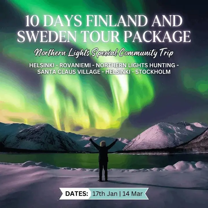 10 Days Finland and Sweden Tour Package: Northern Lights poster