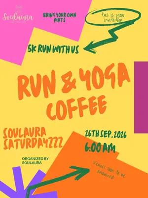 5K Run & Yoga with Coffee poster
