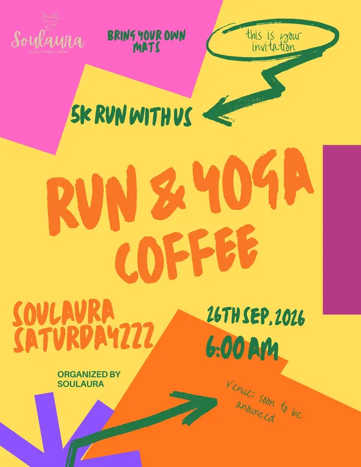 5K Run & Yoga with Coffee poster