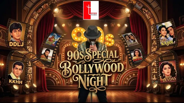 90's Special Bollywood Night poster