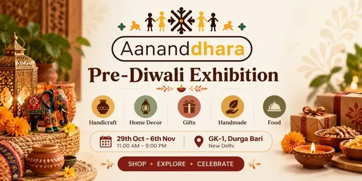 AanandDhara - Pre-Diwali Exhibition poster