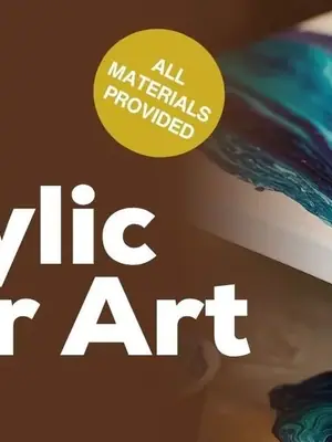 Acrylic Pour Art poster