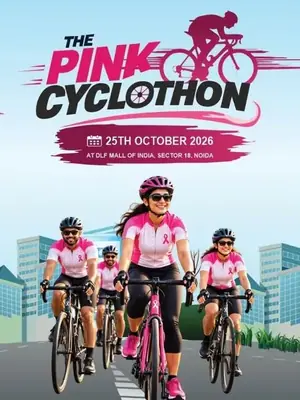 Active Noida The Pink Cyclothon 2026 poster