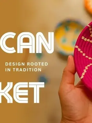 African Basket Art poster