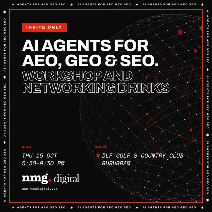 AI Agents for AEO GEO SEO: Workshop, Live Demo & Networking poster