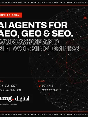 AI Agents for AEO GEO SEO Workshop, Live Demo & Networking poster