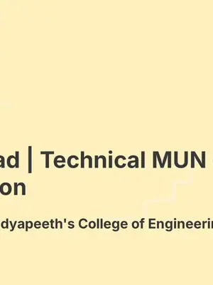 AI Sansad: Technical MUN on AI & Innovation poster