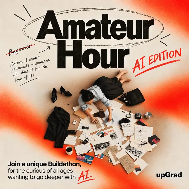 Amateur Hour – AI Buildathon poster