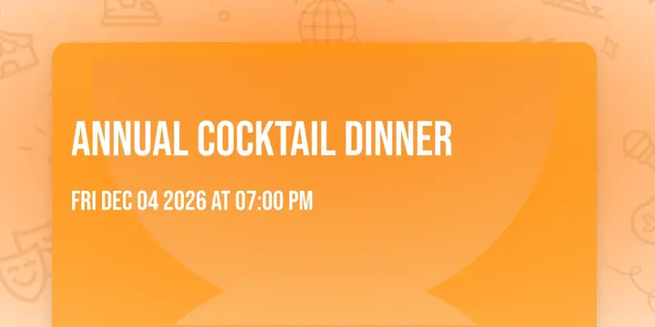 Annual Cocktail Dinner poster