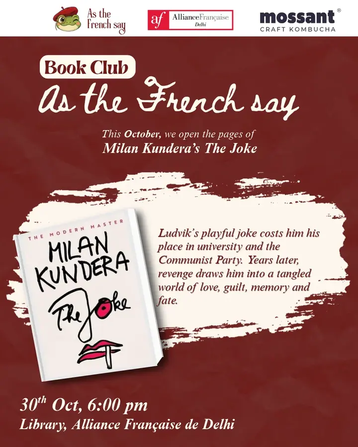 As the French Say: Book Discussion on The Joke by Milan Kundera poster