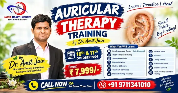 Auricular Therapy Training by Dr. Amit Jain poster