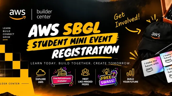AWS SBG Student Mini Event at IITM poster