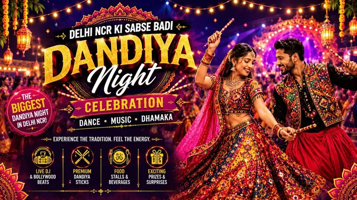 Biggest Dandiya of Delhi NCR | The Terrace poster