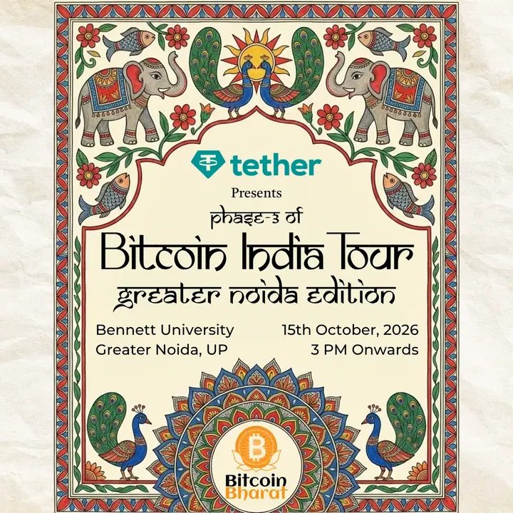 Bitcoin India Tour - Greater Noida Edition poster