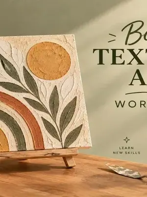 Boho Texture Art poster