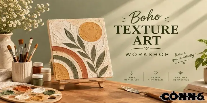 Boho Texture Art poster