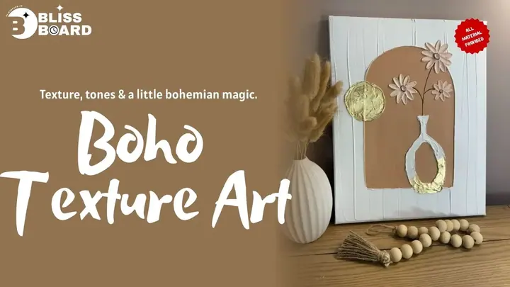 Boho Texture Art poster