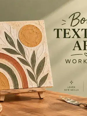 Boho Texture Art poster