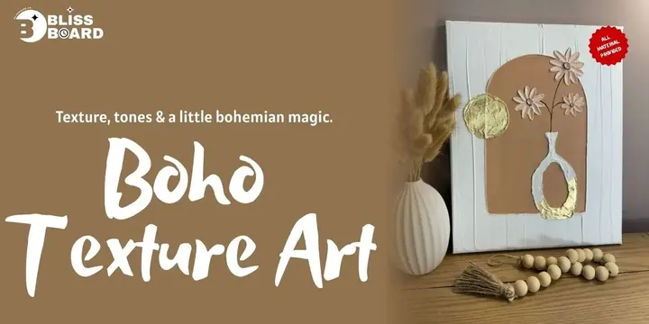 Boho Texture Art poster
