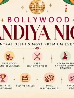 Bollywood Dandiya Night 2026 poster