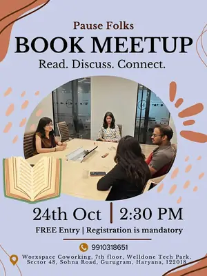 Book MeetUp - Pause Folks poster