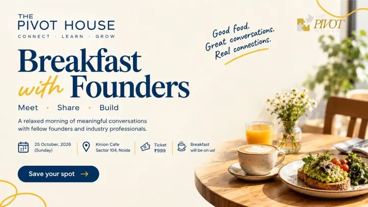 Breakfast with Founders – Pivot House Connect poster