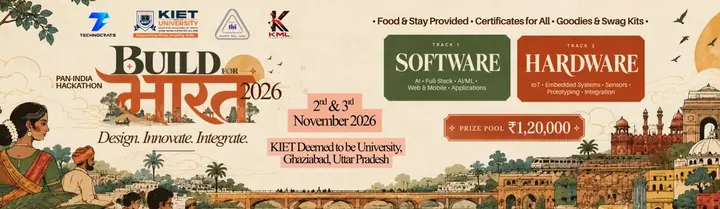 Build for Bharat 2026 | Software + Hardware Hackathon poster