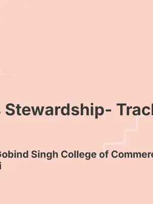 Campus Stewardship: Track, Act, Impact poster