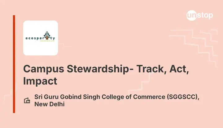 Campus Stewardship: Track, Act, Impact poster