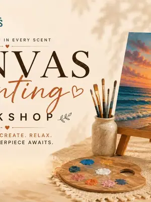 Canvas Painting Workshop poster