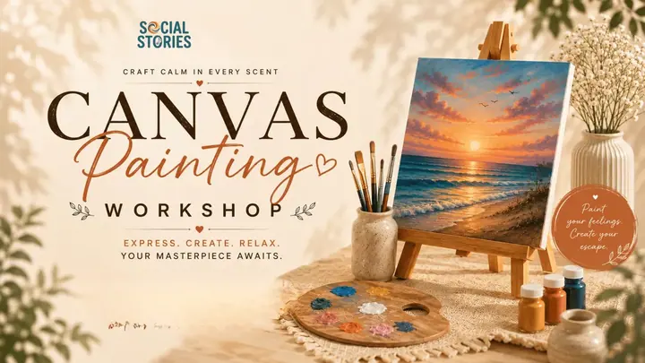 Canvas Painting Workshop poster