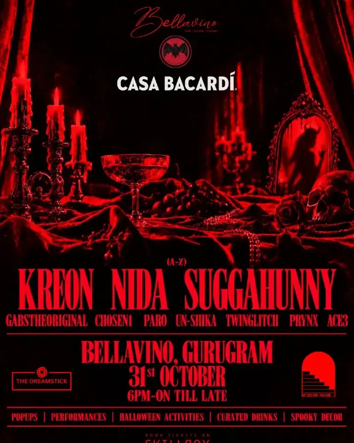 Casa Bacardi Halloween at Bellavino poster