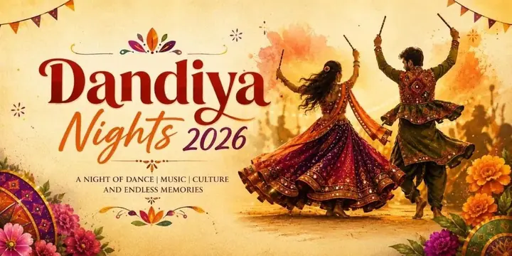 Central Dandiya Nights 2026 poster