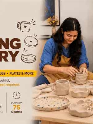 Ceramic Hand Building Pottery (No Wheel) poster