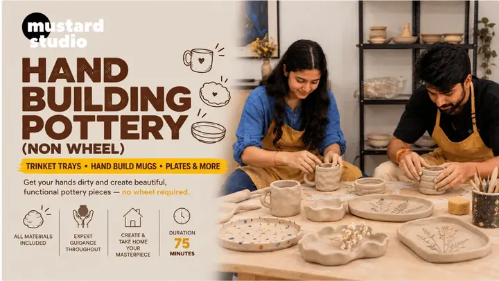 Ceramic Hand Building Pottery (No Wheel) poster