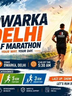 Chase Delhi Half Marathon 2027 poster