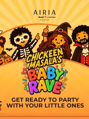 Chickeen Masala's Baby Rave at Airia Mall poster