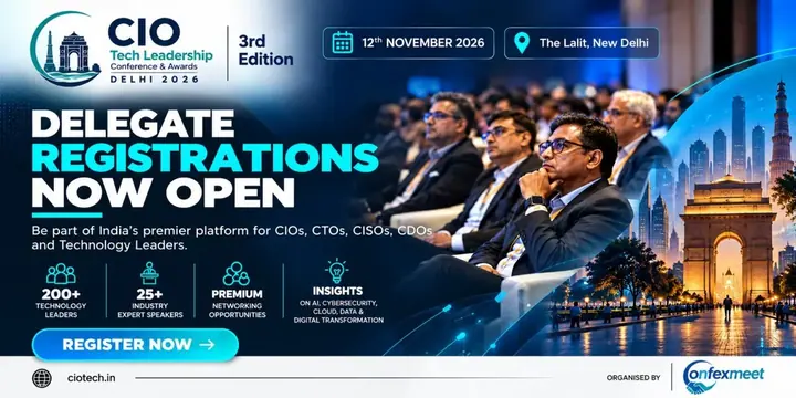 CIO Tech Leadership Conference & Awards Delhi 2026 poster