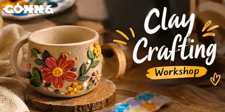 Clay Crafting on Mug Workshop poster