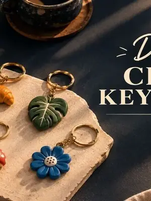 Clay Keychain Workshop poster