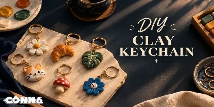 Clay Keychain Workshop poster