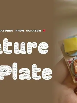 Clay Miniature Food Plate poster