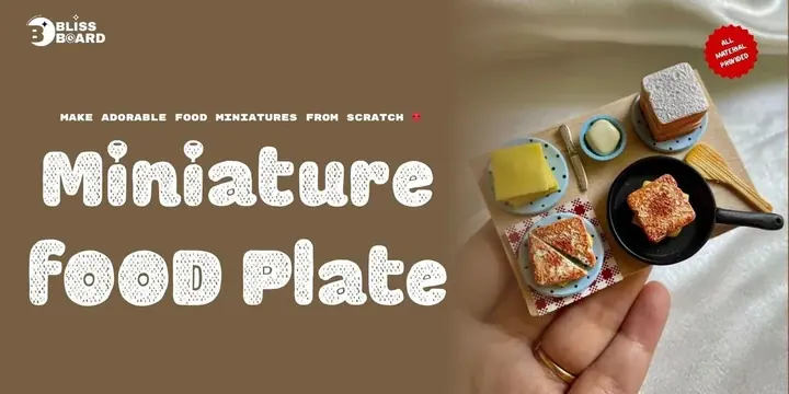 Clay Miniature Food Plate poster