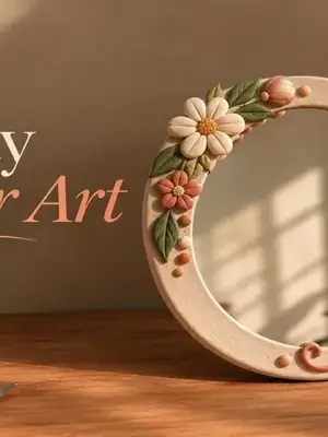 Clay Mirror Art Workshop poster
