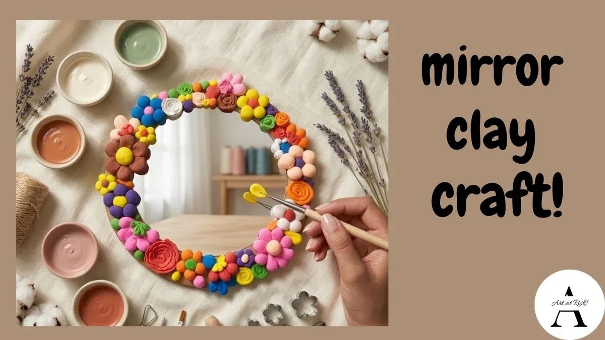 Clay Mirror Craft Workshop poster