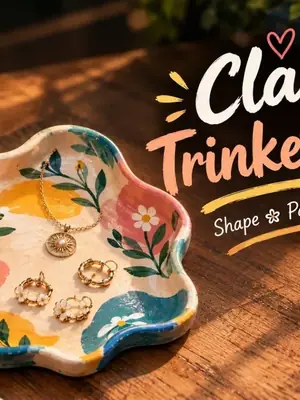 Clay Trinket Tray Crafting poster