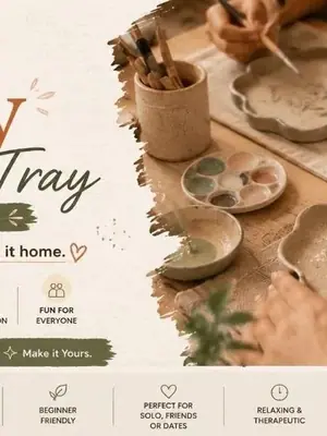 Clay Trinket Tray Workshop poster
