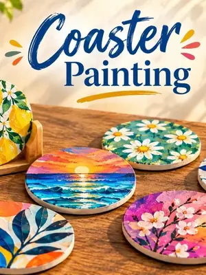 Coaster Painting Workshop poster