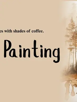 Coffee Painting Workshop poster