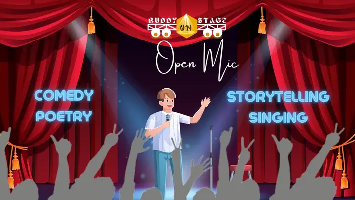 Comedy, Poetry, Singing and Storytelling Open Mic poster